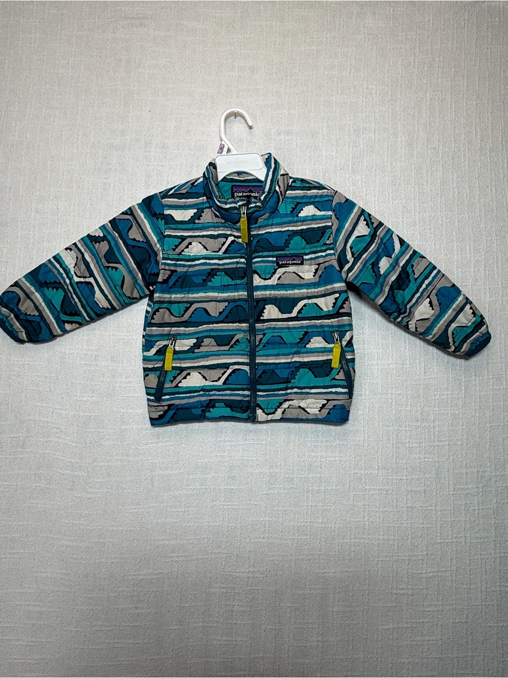 Patagonia Kids Blue Teal Wave-Print size 2t